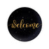 Welcome Home Wall hanging | Wall Plate | Hand Lettered Welcome Sign | Matt Black and Gold | Entrance Home Decor | Best House Warming Gift | Buy Online India